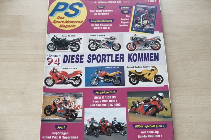 Deckblatt PS Sport Motorrad (10/1993)